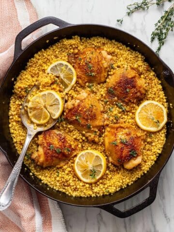 Chicken Couscous with Lemon and Thyme Recipe