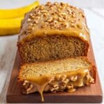 Greek Yogurt Banana Bread With Brown Sugar Pecan Glaze Recipe