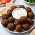 Homemade Classic Falafel with Tahini Sauce Recipe