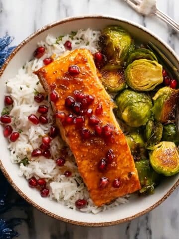 Sheet Pan Sticky Pomegranate Salmon Recipe