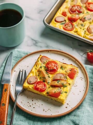 Sheet Pan Mediterranean Frittata Recipe