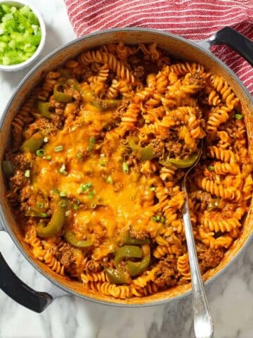 Cheeseburger Pasta {One Pot} Recipe