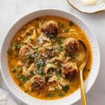 Chicken Meatball Orzo Soup Recipe