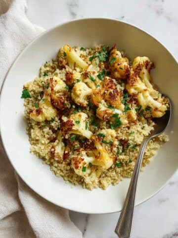 Fennel-Roasted Cauliflower with Quinoa Recipe