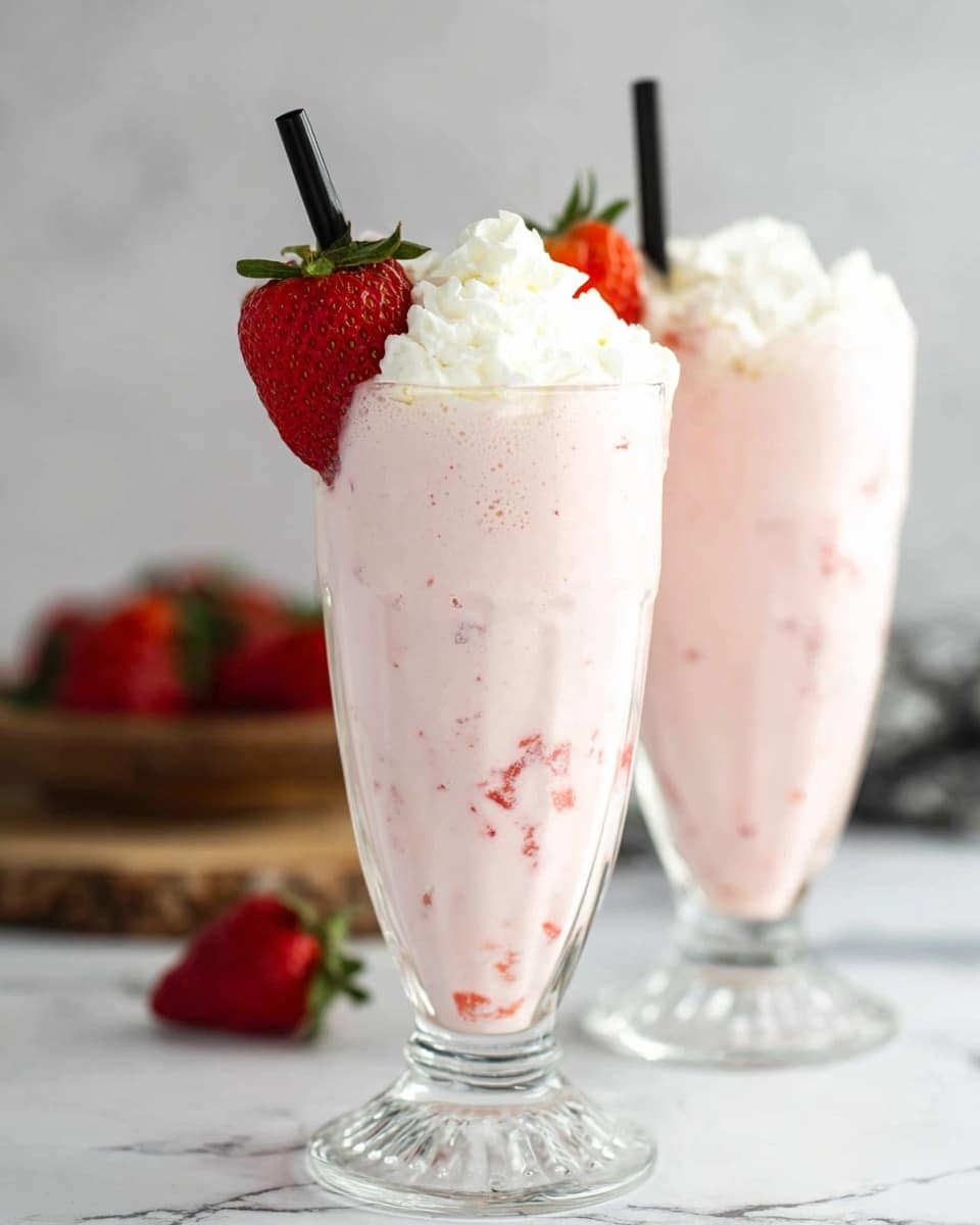 Keto Strawberry Milkshake Recipe - Recipe Image