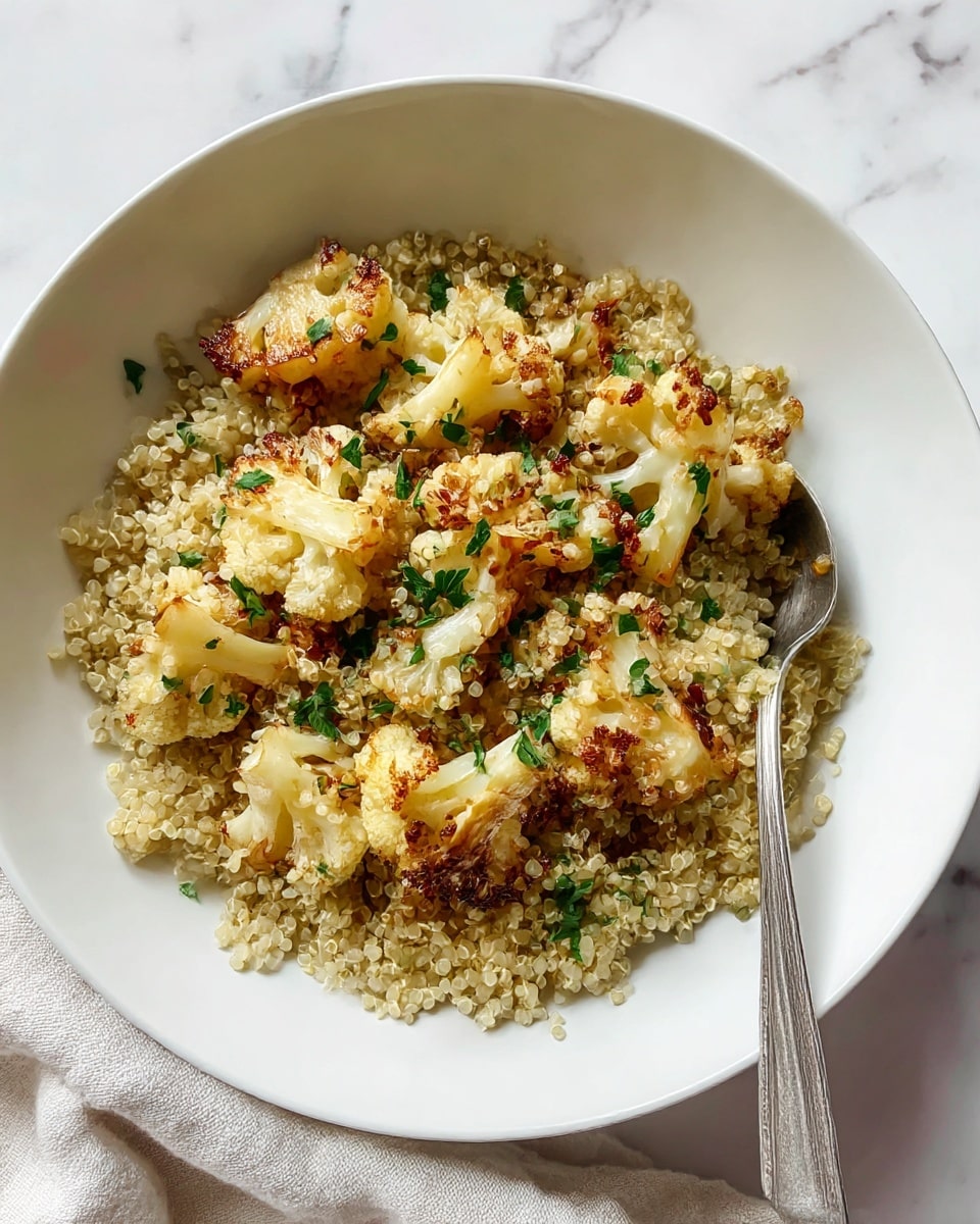 Fennel-Roasted Cauliflower with Quinoa Recipe - Recipe Image