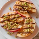 Caramel Apple Slices with Nuts and Chocolate Recipe