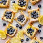 Blueberry & Lemon Cream Cheese Puff Pastry Squares Recipe