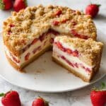 Strawberry Rhubarb Coffee Cake Recipe