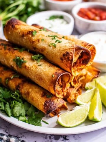 Air Fryer Chicken Taquitos Recipe