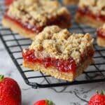 Amish Strawberry Oatmeal Bars with Crumb Topping Recipe