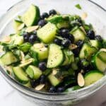 Cucumber Blueberry Salad with Mint and Almonds Recipe