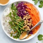 Spring Roll Bowl with Peanut Sauce Recipe