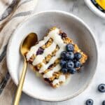 The Best Lemon Blueberry Baked Oatmeal Recipe