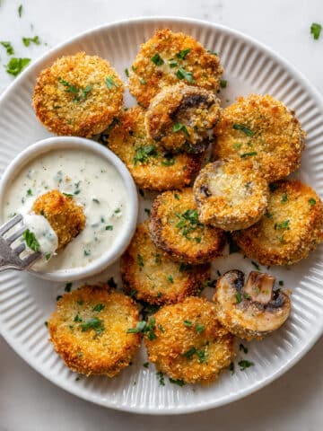 Crispy Breaded Garlic Mushrooms Recipe