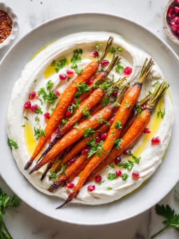 Spiced Roasted Carrots with Lemony Whipped Feta Recipe