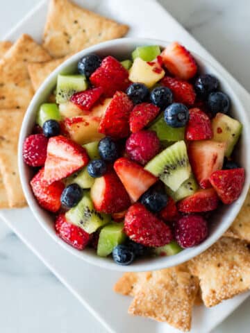Fruit Salsa with Cinnamon Tortilla Chips Recipe
