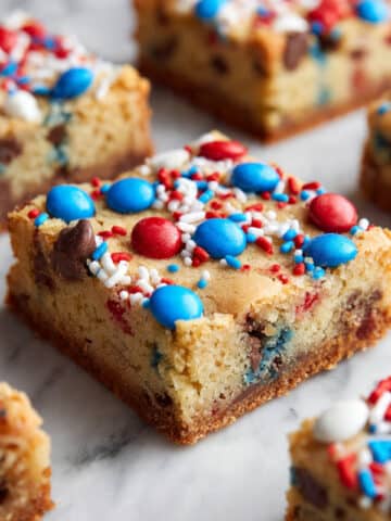 4th of July Monster Cookie Bars Recipe