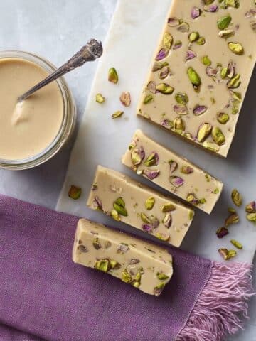 Creamy Tahini Halva with Pistachios Recipe